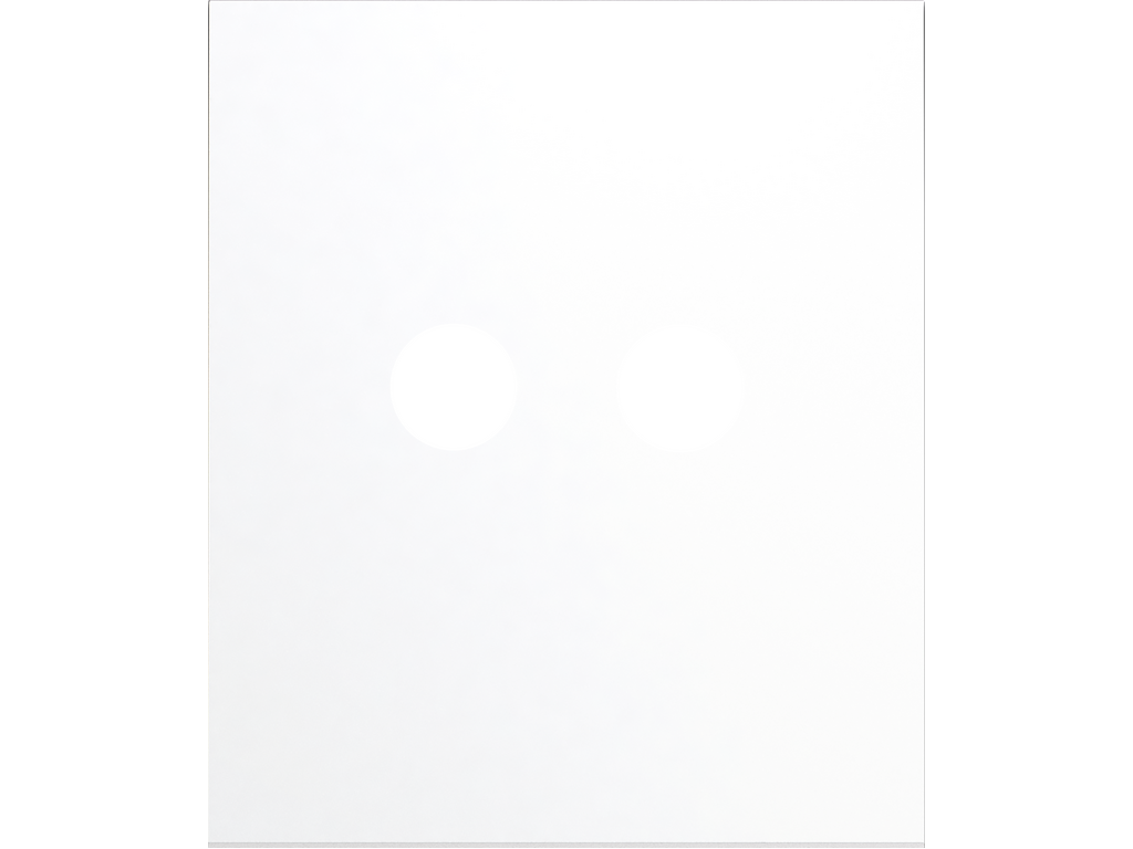 COSMOS, TAPA PARA TOMA RCA ESTÉREO, BLANCO SEDA