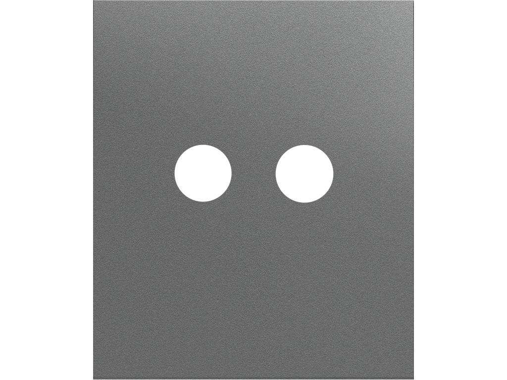 COSMOS, TAPA PARA TOMA RCA ESTÉREO, GRIS VULCANO