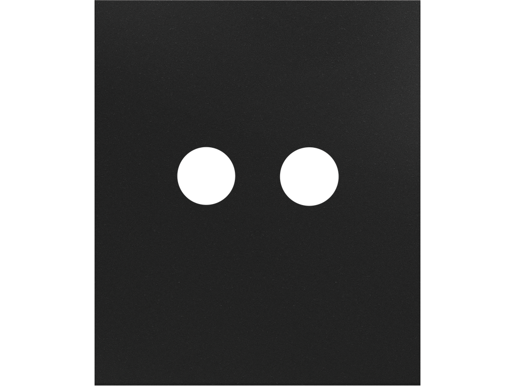 COSMOS, TAPA PARA TOMA RCA ESTÉREO, NEGRO ÓNIX