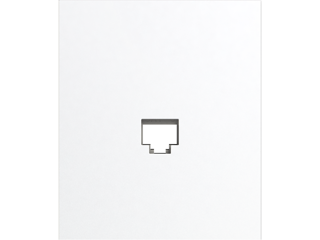 COSMOS, TAPA PARA CONECTOR RJ45, SIMPLE, BLANCO SEDA