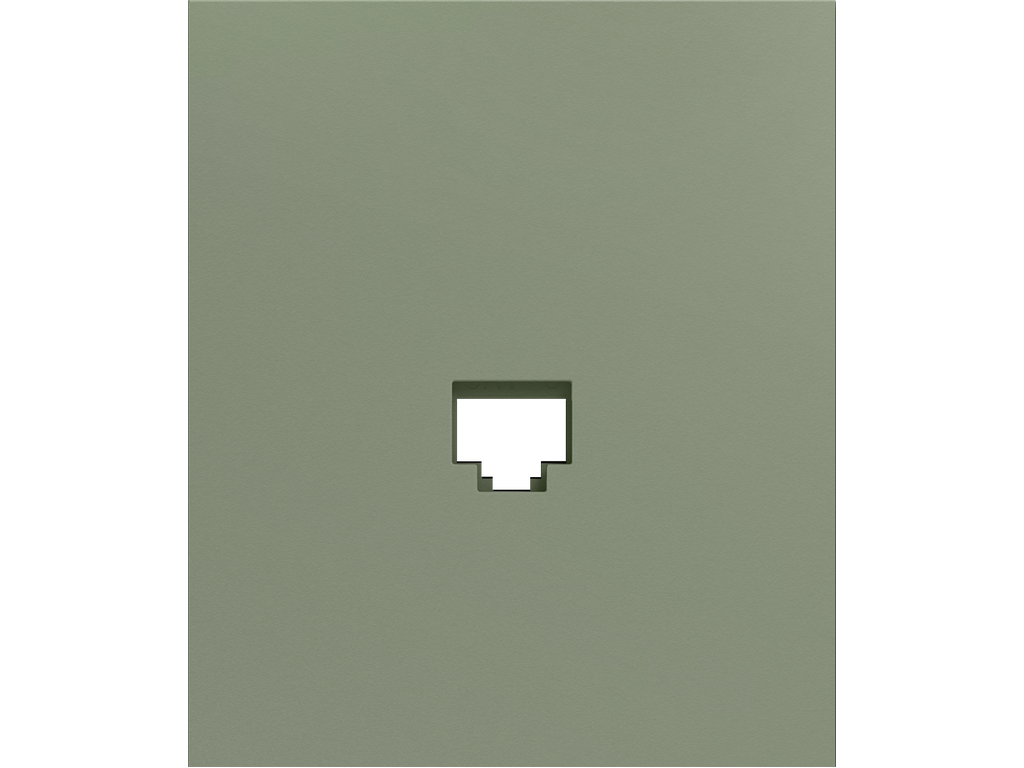 COSMOS, TAPA PARA CONECTOR RJ45, SIMPLE, VERDE BRUMA