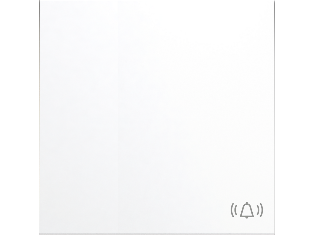 COSMOS ONE, TECLA PULSADOR DE TIMBRE, BLANCO SEDA