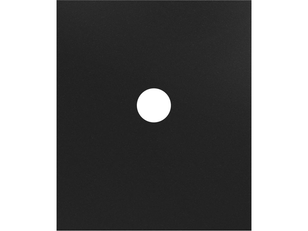 COSMOS, TAPA PARA TOMA RCA MONO, NEGRO ÓNIX