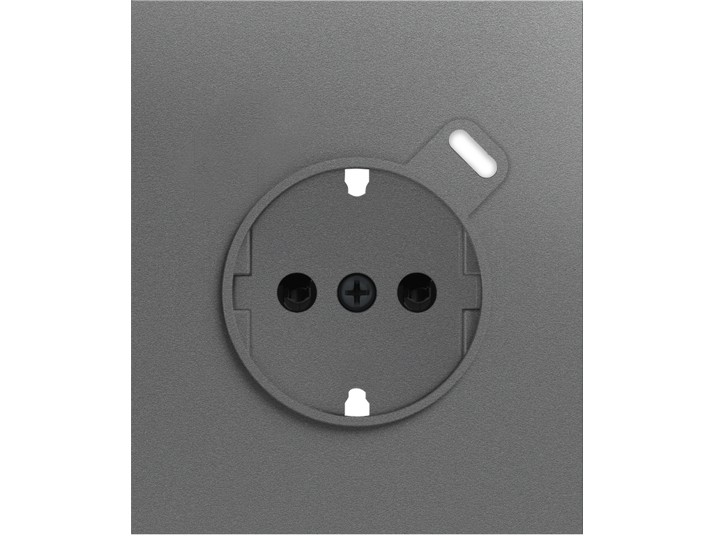 COSMOS SMART, TAPA TOMA SCHUKO, GRIS VULCANO
