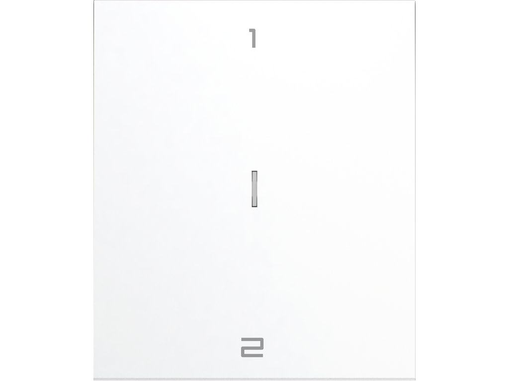 COSMOS SMART, TECLA SIMPLE DE SUPERFICIE DE 2 POSICIONES, BLANCO SEDA