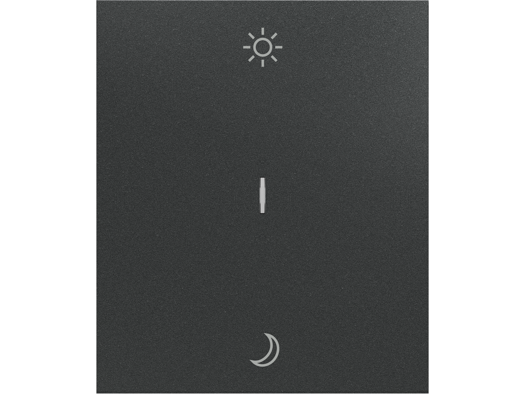 COSMOS SMART, TECLA SIMPLE DE SUPERFICIE «D-N», ANTRACITA BASALTO