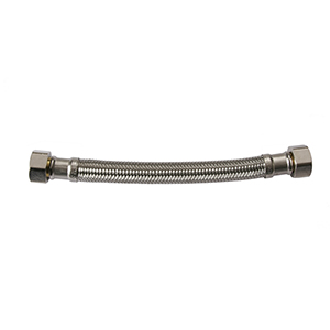 STAINLESS STEEL BRAIDED FLEXIBLE CONNECTOR FOR DN 13 WATER HEATER AND AIR CONDITIONING F 1/2" - F 3/4"