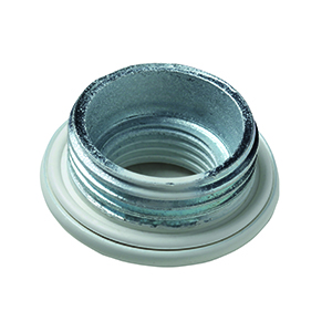 1" WHITE PLUG WITH SILICONE GASKET