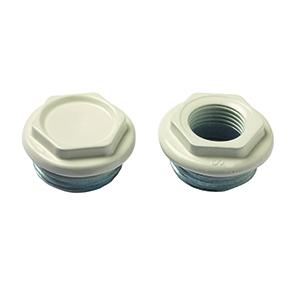 1" WHITE PLUG
