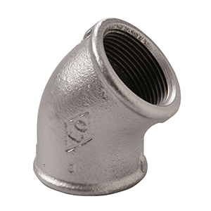 FIG. 120 - CODO 45˚ H/H - HIERRO MALEABLE