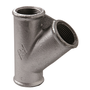 FIG. 165 - TE 45˚ H/H/H - HIERRO MALEABLE