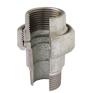 FIG. 331 - UNIÓN, ASIENTO PLANO M/H - HIERRO MALEABLE