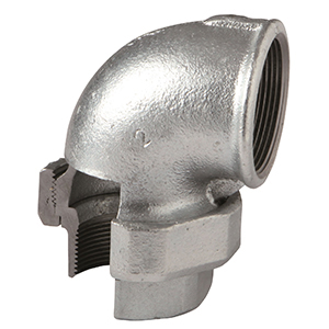 FIG. 95 - CODO UNIÓN, ASIENTO PLANO H/H - HIERRO MALEABLE