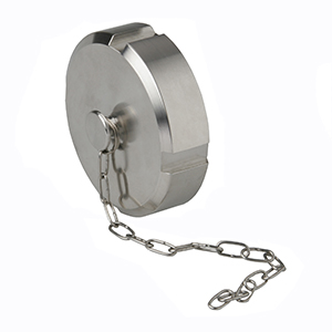 DIN 11851 INOX AISI 304 BLIND NUT WITH EPDM GASKET AND CHAIN