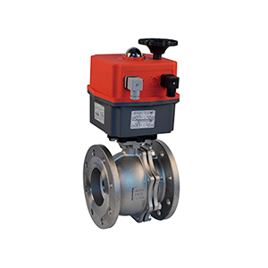 REF. A I2PB - TWO PIECES ACTUATED BALL VALVE - FLANGED