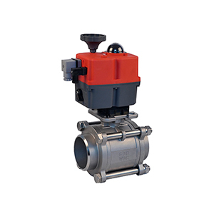 REF. A I3PB - THREE PIECES ACTUATED BALL VALVE WITH FULL BORE - BUTT WELD