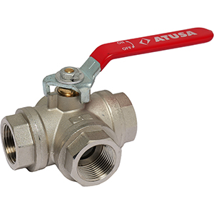 REF. 1302 / 1303 - 3 WAYS BALL VALVE - 1302 "L" TYPE / 1303 "T" TYPE - PN 16