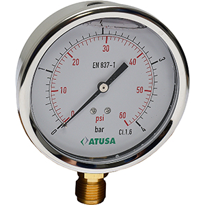 REF. 440 - Ø 100 PRESSURE GAUGE WITH GLYCERINE