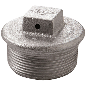 FIG. 294 - TAPÓN CON ORIFICIO EN EL DADO M - HIERRO MALEABLE