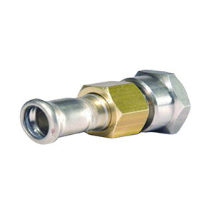 RACOR 3 PIEZAS ROSCA HEMBRA - PRESS FITTING ACERO INOXIDABLE