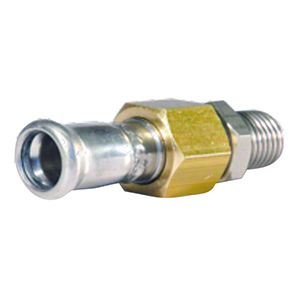 RACOR 3 PIEZAS ROSCA MACHO - PRESS FITTING ACERO INOXIDABLE
