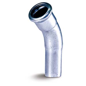 CURVA 45° M/H - PRESS FITTING ACERO CARBONO