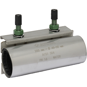 REPAIR CLAMPS SINGLE BAND (TWO BOLTS)