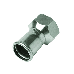 UNION ROSCA HEMBRA - PRESS FITTING ACERO INOXIDABLE