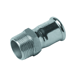 UNION ROSCA MACHO - PRESS FITTING ACERO INOXIDABLE