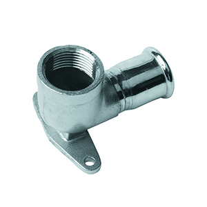 CODO PLACA SOLDADA ROSCA HEMBRA - PRESS FITTING ACERO INOXIDABLE