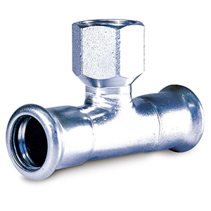 TE ROSCA HEMBRA - PRESS FITTING ACERO CARBONO