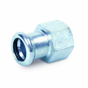 ENTRONQUE ROSCA HEMBRA - PRESS FITTING ACERO CARBONO