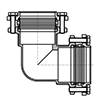 Flanged Double Elbow