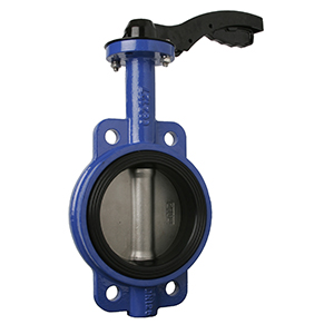 REF. 900 - VÁLVULA MARIPOSA TIPO WAFER, FUNDICIÓN GRIS, DISCO INOX, EPDM CON MANETA