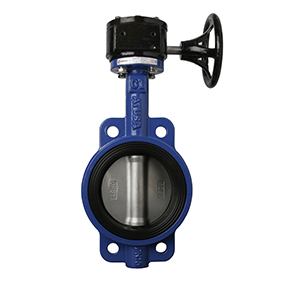 REF. 901 - VÁLVULA MARIPOSA TIPO WAFER, FUNDICIÓN GRIS, DISCO INOX, EPDM CON VOLANTE REDUCTOR