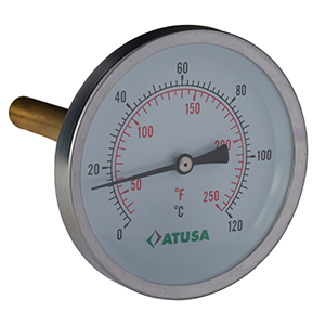 REF. 630 - Ø 100 AXIAL BIMETALLIC THERMOMETER