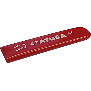 RED HANDLE PLASTIC FOR STAINLESS STEEL ONE-PIECE BALL VALVE