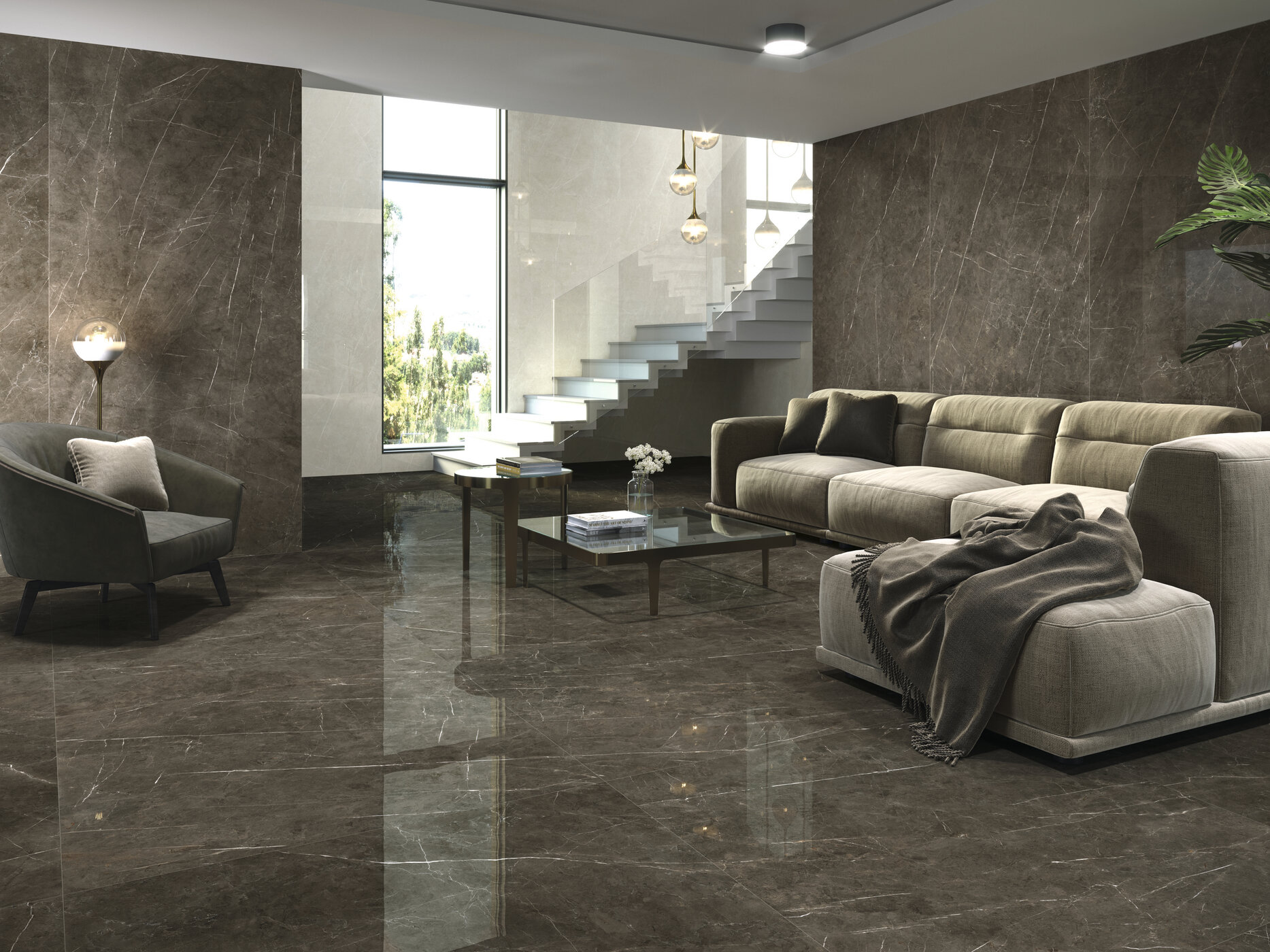 Tessino Bronze Pulido 260 x 120 cm. Tessino Ivory Pulido 260 x 120 cm. Tessino Bronze Pulido 120 x 120 cm.