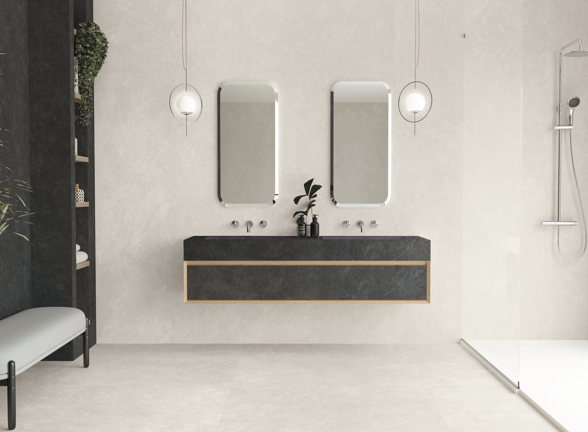 Toga Grey 120x280cm. Toga Grey 120x120cm.