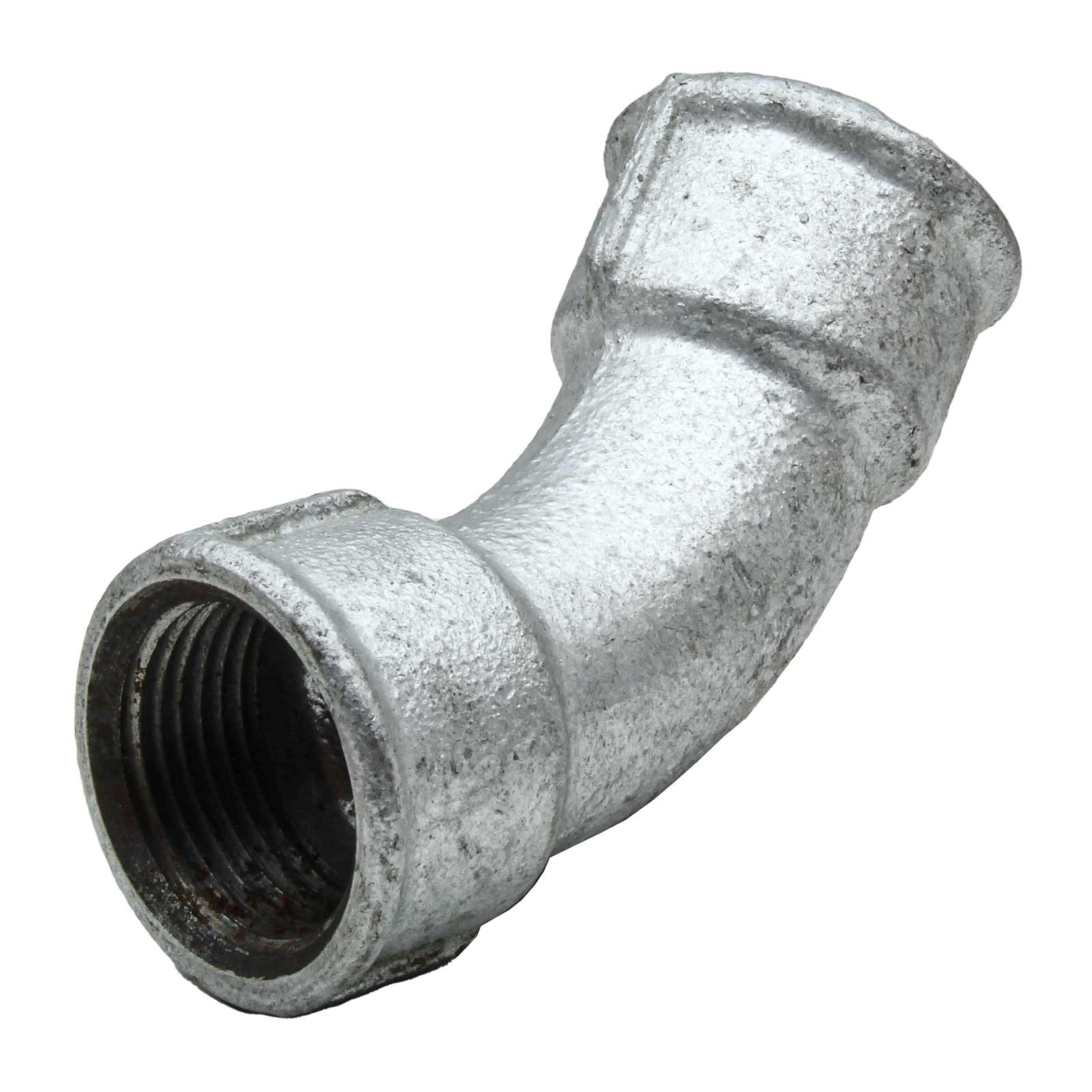 F-F 45° Bend Galvanized Iron