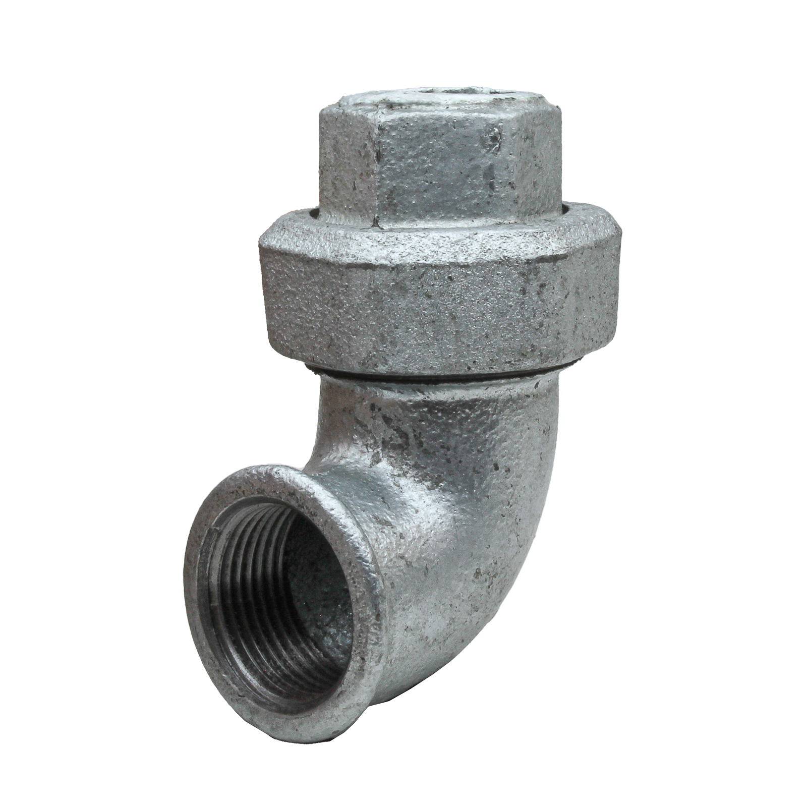 F-F Elbow Union Tapered Seat Galvanized Iron