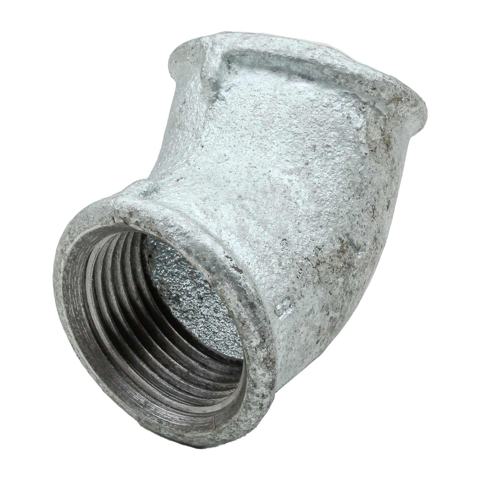 F-F 45° Elbow Galvanized Iron