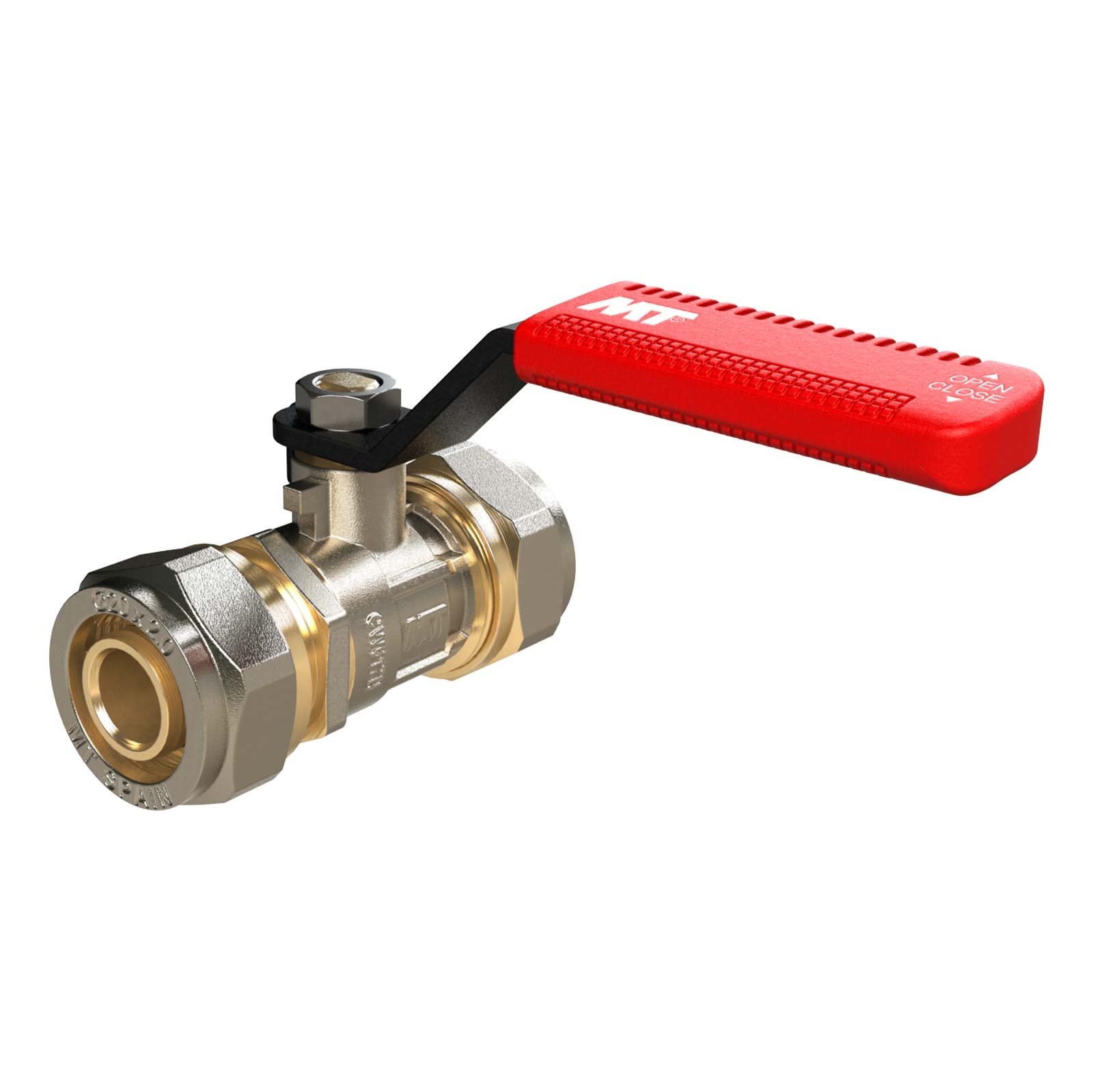 Multilayer Compression Ball Valve Ergonomic Carbon Steel Han