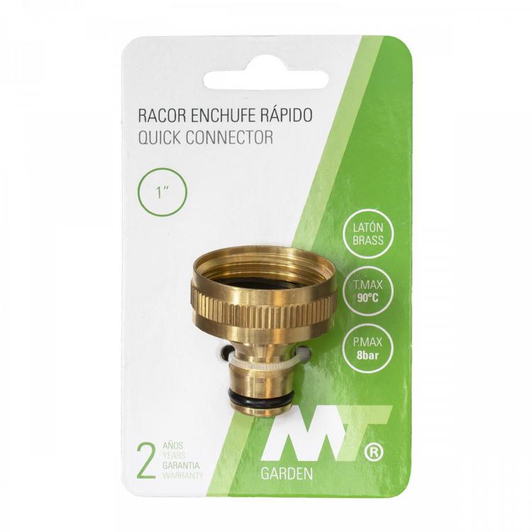 Brass Garden Quick Connector Female Blister