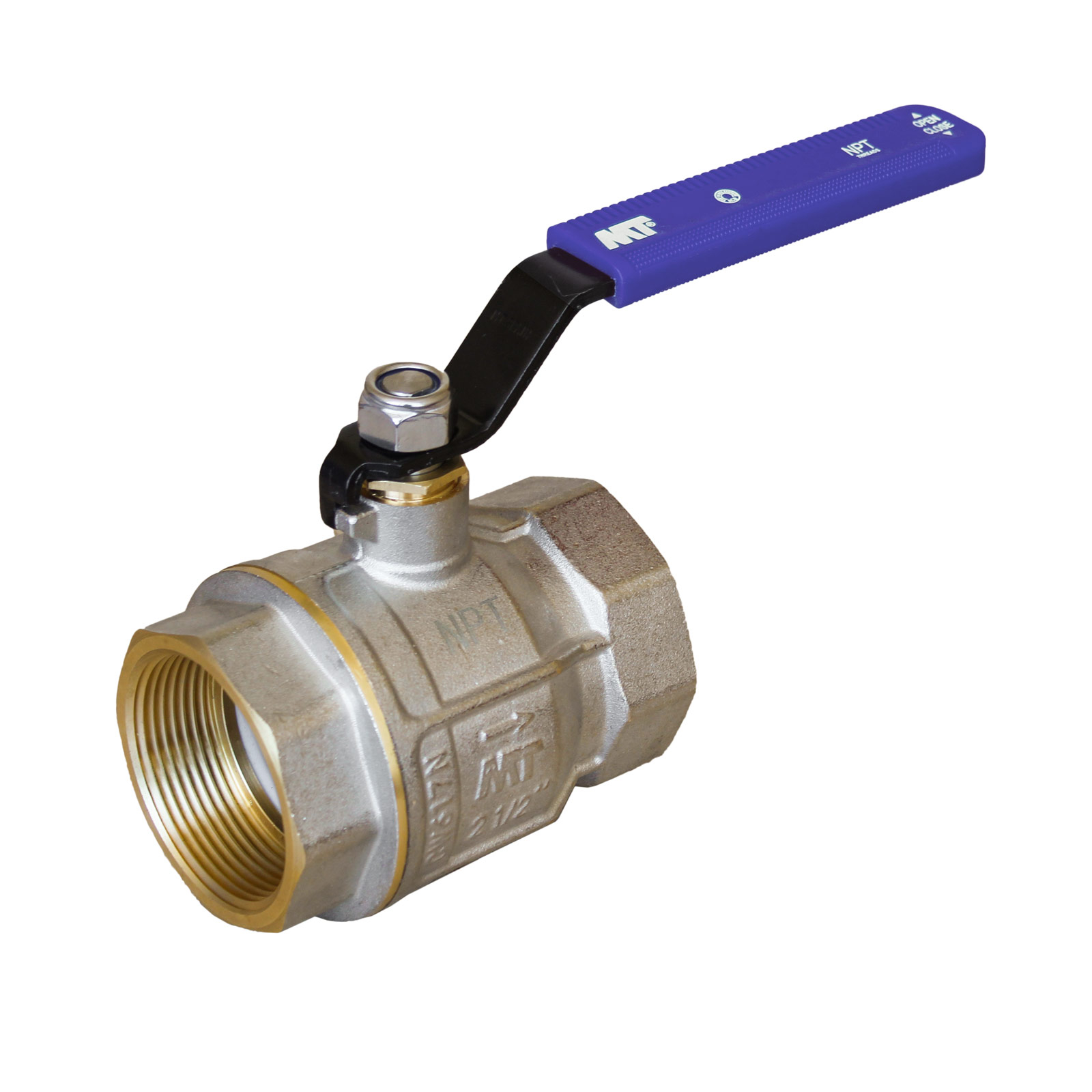 PN30 Ball Valve F-F NPT Threads Ergonomic Carbon Steel Handl