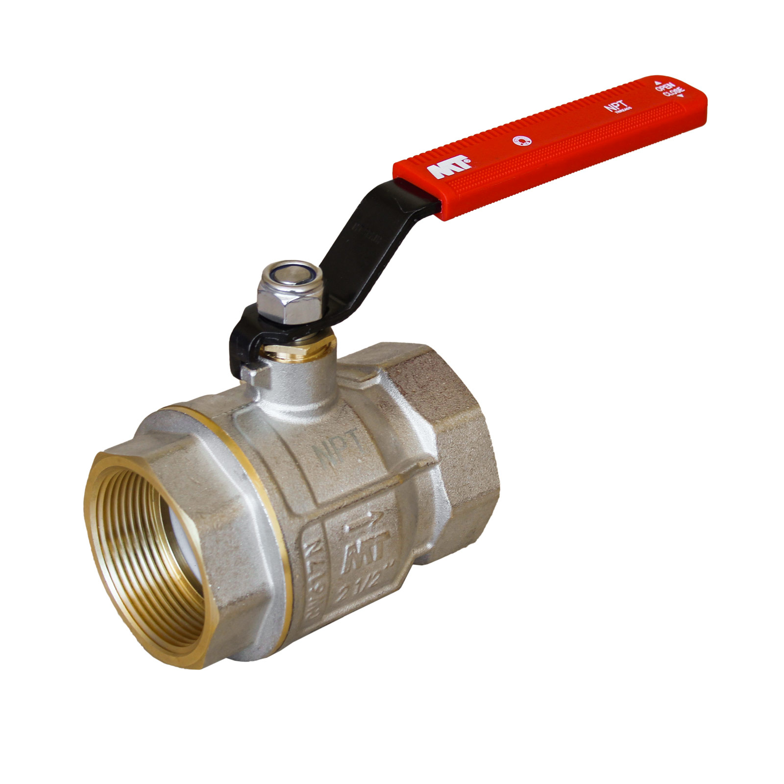 PN30 Ball Valve F-F NPT Threads Ergonomic Carbon Steel Handl