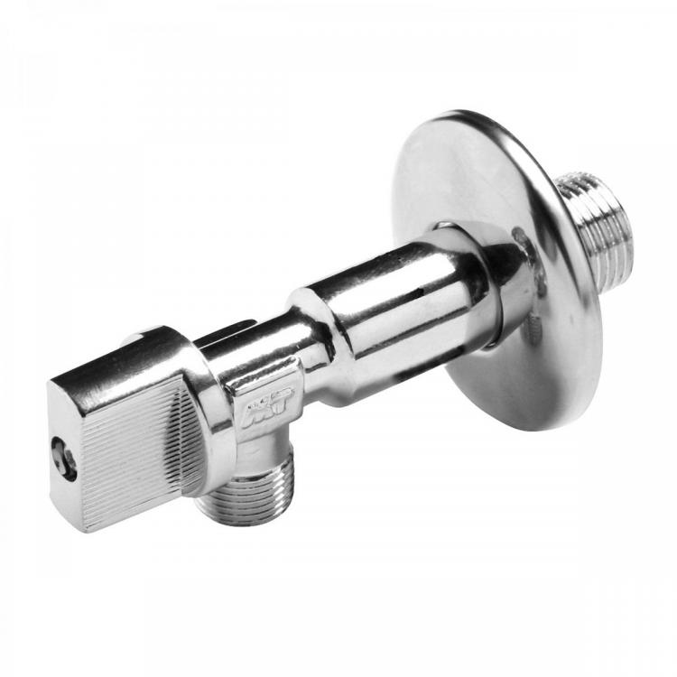 Anti-lime Long Angle Valve with Metal Handle 1/2" X3/8"