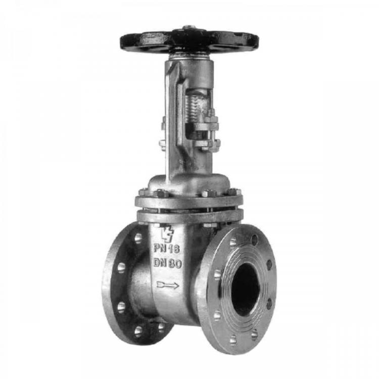 Solid Wedge Metallic Gate Valve Stainless Steel PN16