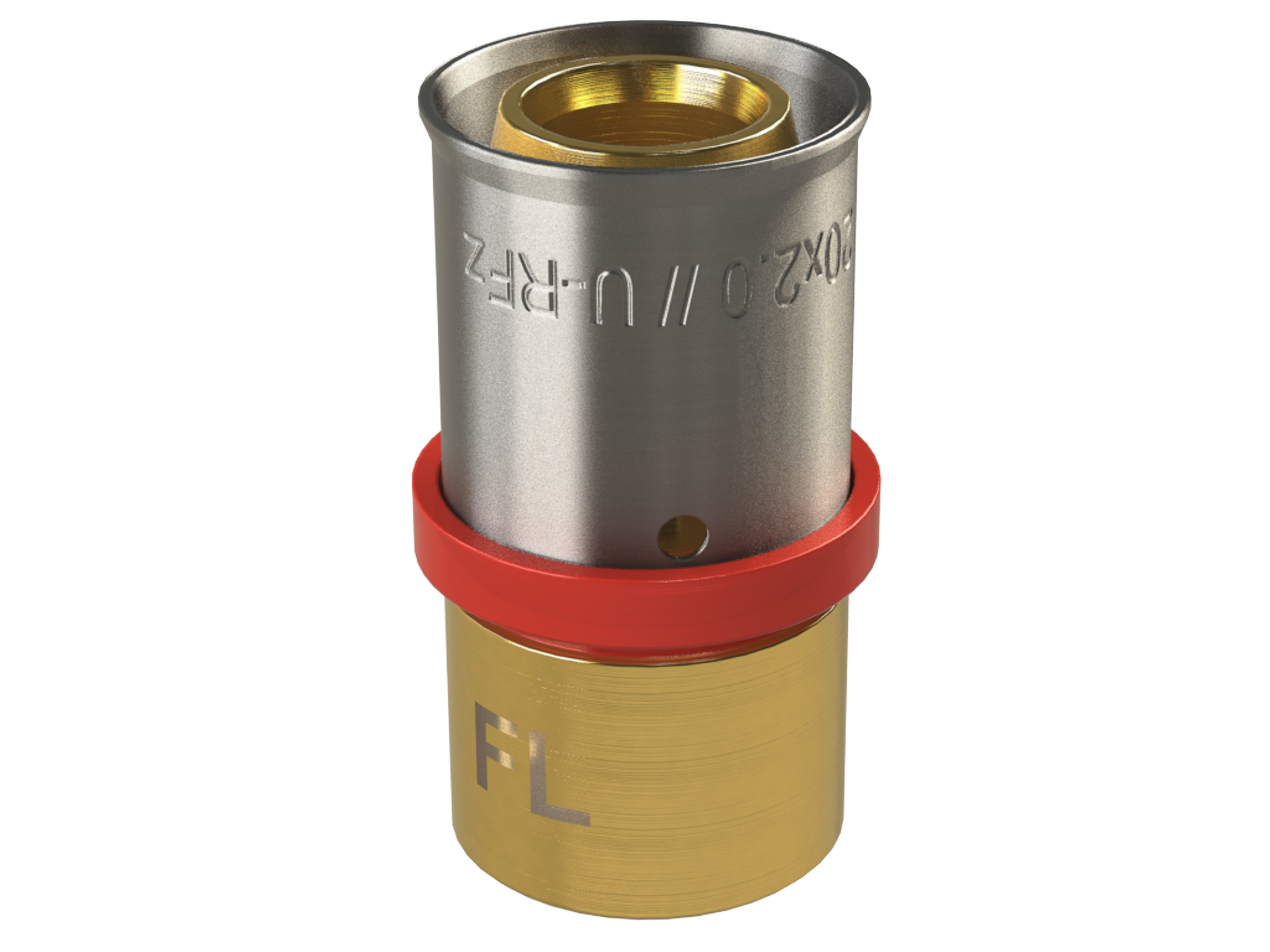 Cu Adaptor Multilayer Press Fitting U Profile Red