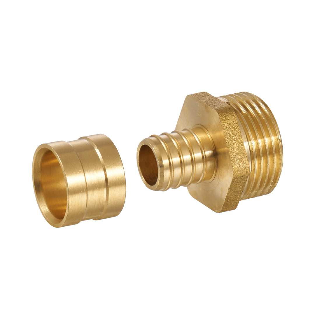 PEX Sliding Sleeve Male Straight Connector